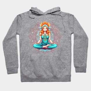 Yoga Girl And Mandala #3 Hoodie